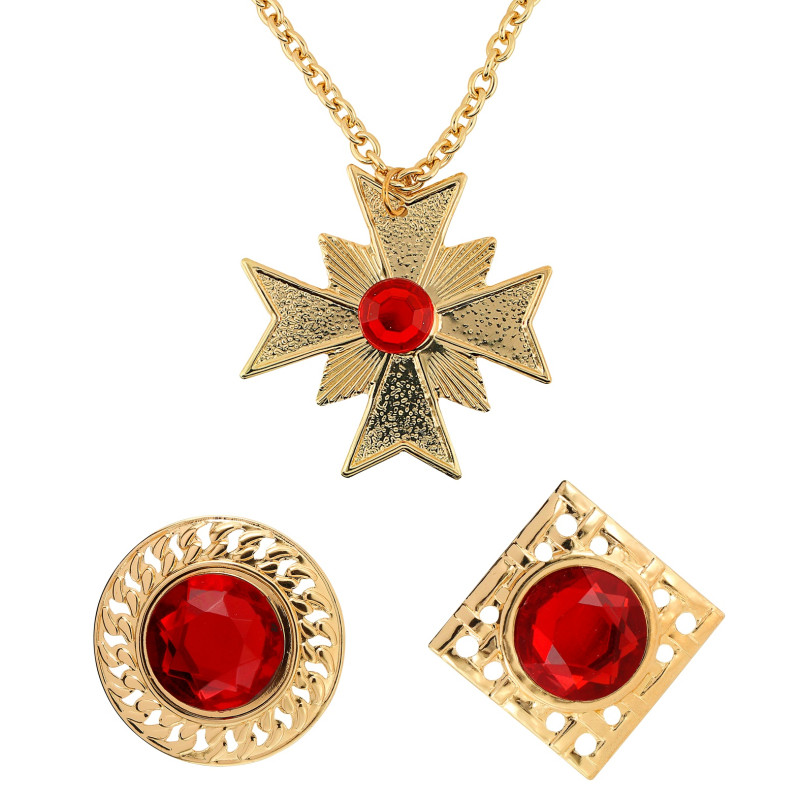 Súprava náhrdelníka a prsteňov Dracula